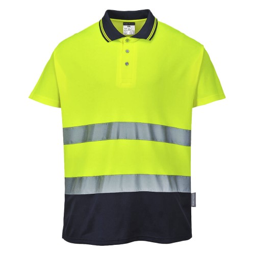 S174 Koszulka polo dwukolorowa Cotton Comfort-1.jpg