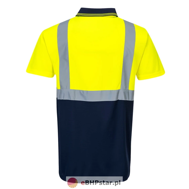S479 Dwukolorowa koszulka ostrzegawcza polo-3.jpg