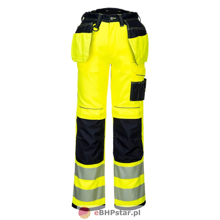 PW306 Spodnie ostrzegawcze PW3 stretch z kieszeniami kaburowymi-2.jpg