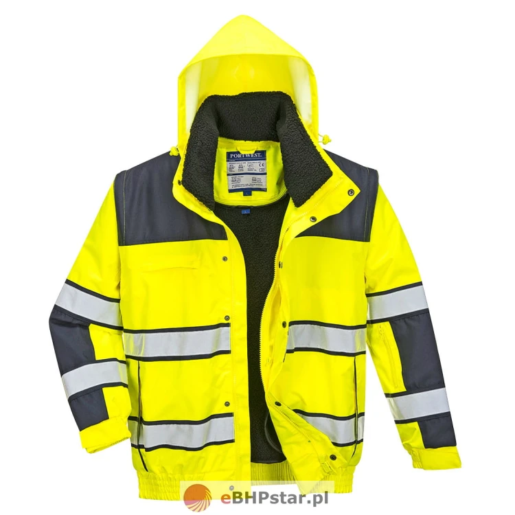 C466 Ostrzegawcza kurtka zimowa Bomber 3 w 1-3.jpg