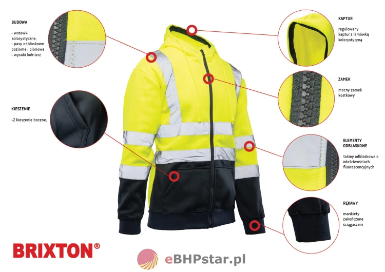AFBD BRIXTON FLASH BLUZA DRESOWA WSTAWKA GRANAT ODBLASKOWA KAT. II BF014-17.jpg.jpg