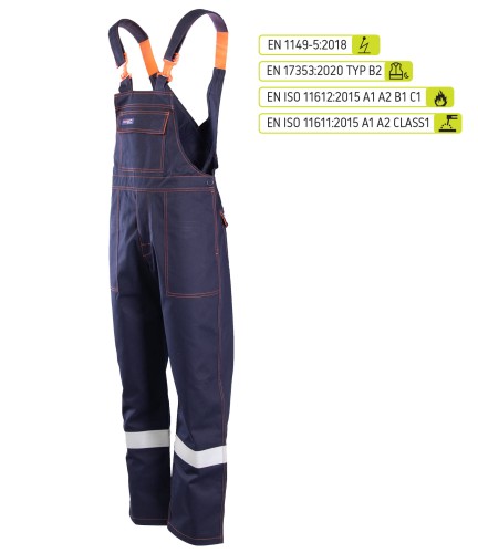 AOOG PROFFLAM ANTISTATIC SPODNIE OGRODNICZKI ODBLASK KAT.II.jpg