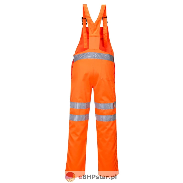 S488 Kontrastowe ogrodniczki ostrzegawcze nieocieplane -5.jpg