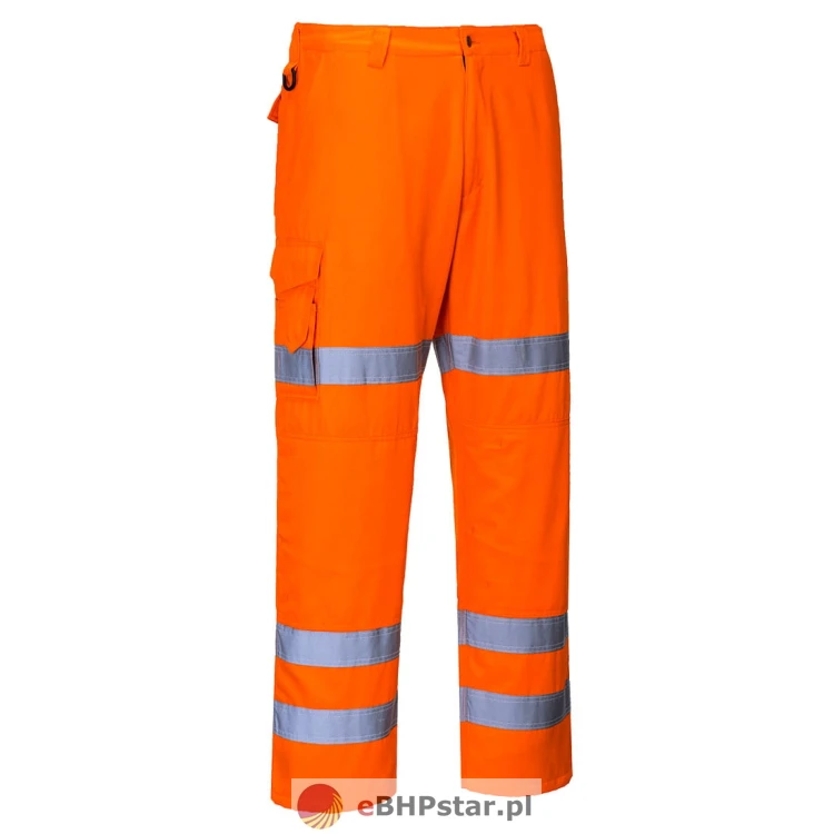 RT49 Spodnie bojówki ostrzegawcze z 3 taśmami .jpg