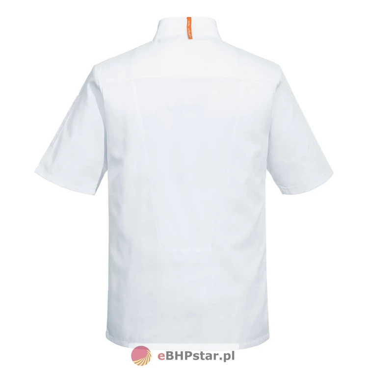 C739 Asymetryczna bluza szefa kuchni MeshAir Pro biała1.jpg