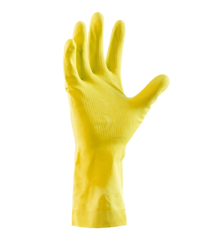 rękawice robocze chemiczne summitech gumowe flokowane ef-f-06 żolte-2.jpg