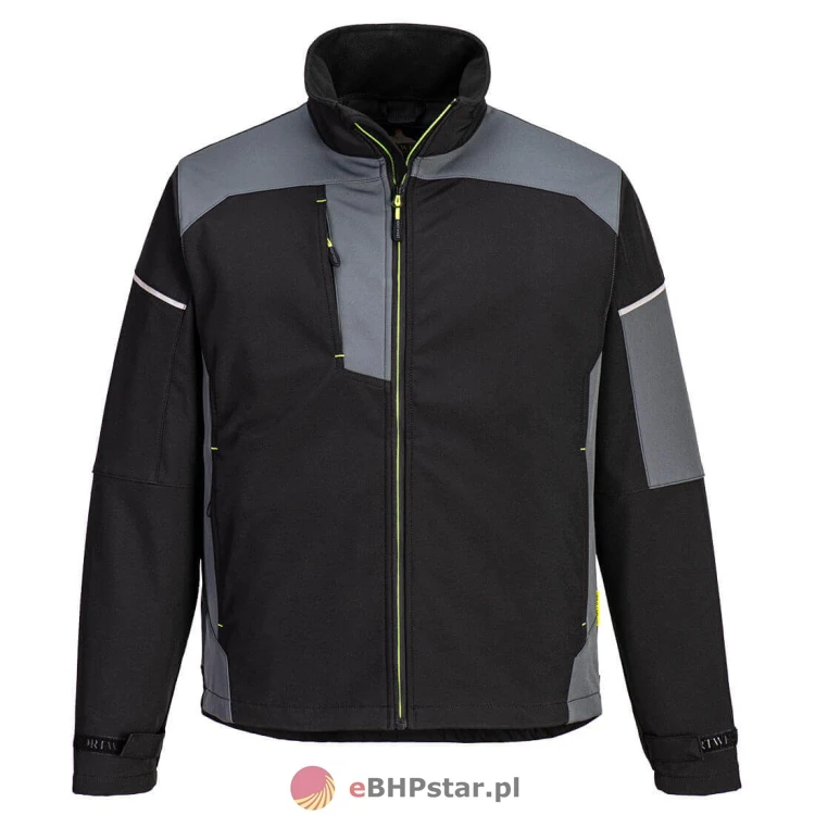 PW378 Kurtka Softshell PW3 (3L czarny/szay.jpg
