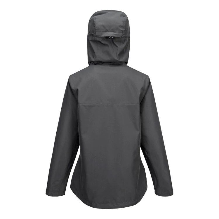 S614 Profesjonalna damska kurtka przeciwdeszczowa szara-1.jpg