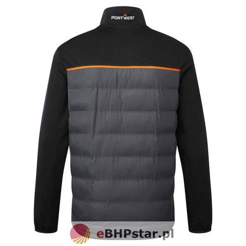 S381 Lekka kurtka hybrydowa Baffle czarna-1.jpg