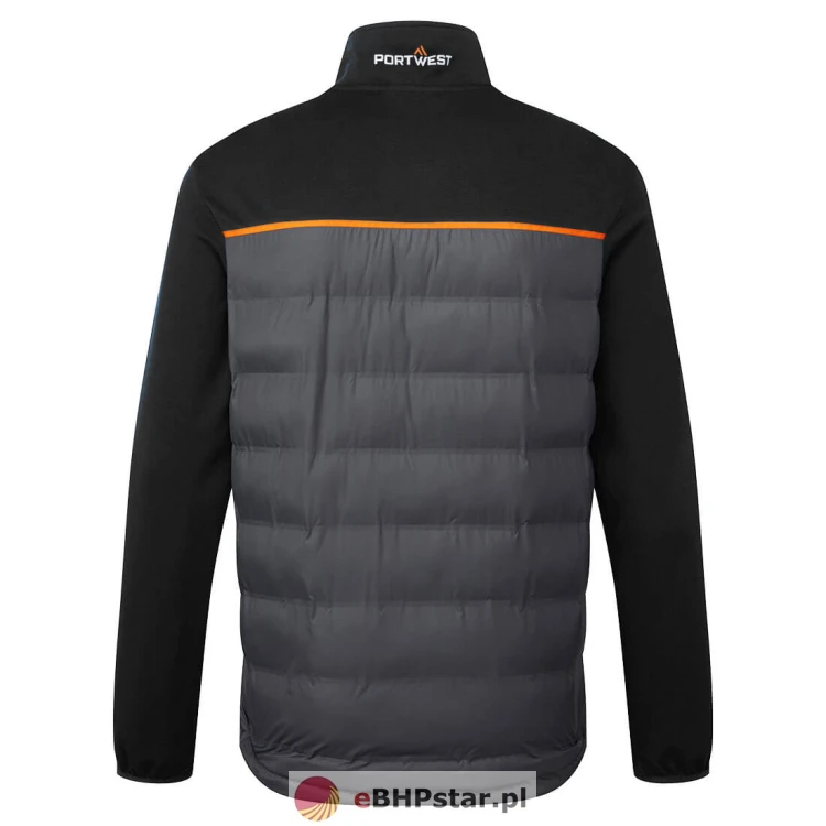 S381 Lekka kurtka hybrydowa Baffle czarna-1.jpg
