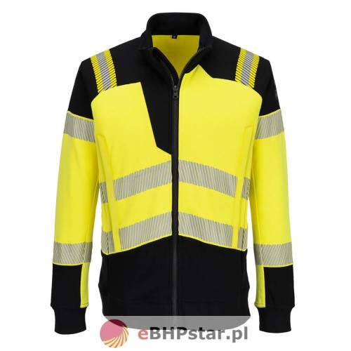 FR717 Bluza ostrzegawcza trudnopalna PW3 Modaflame z pełnym zamkiem błyskawicznym.jpg