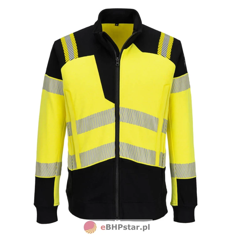 FR717 Bluza ostrzegawcza trudnopalna PW3 Modaflame z pełnym zamkiem błyskawicznym.jpg