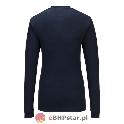 FR808 Trudnopalna koszulka damska multiochronna PW3 Modaflame Knit kolor granatowy-1.jpg