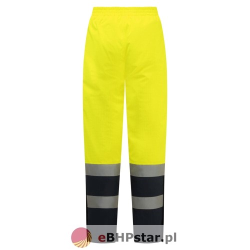 FR434 Spodnie trudnopalne ostrzegawcze zimowe Bizflame Rain Multi-Norm kolor żółty/granatowy-1.jpg