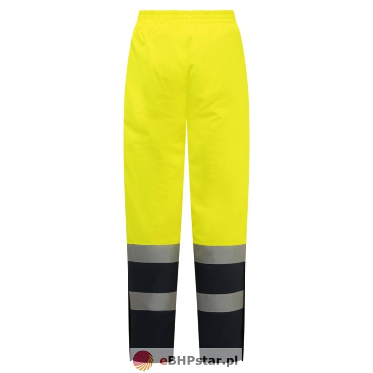 FR434 Spodnie trudnopalne ostrzegawcze zimowe Bizflame Rain Multi-Norm kolor żółty/granatowy-1.jpg
