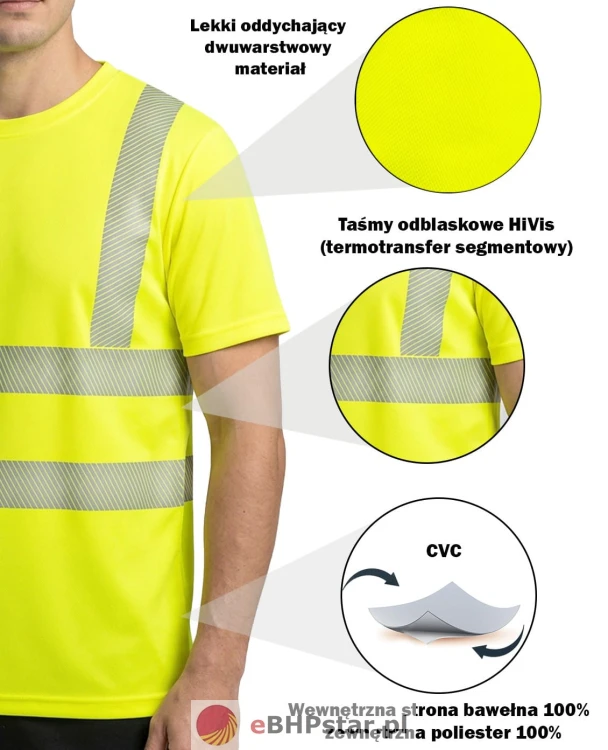 TSHV55 T-shirt ostrzegawczy NEOPLUS kolor Gold Fluor3.jpg
