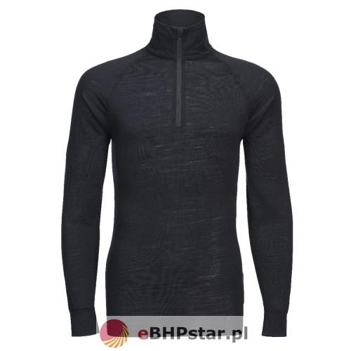 B184 Bluza z zamkiem 1/4 z wełny Merino