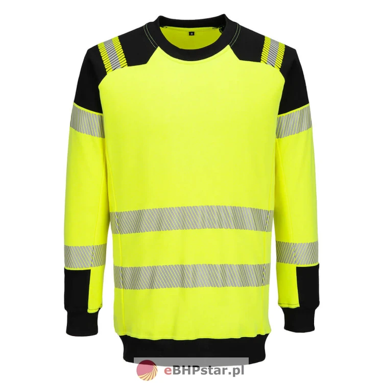 FR707 Bluza ostrzegawcza trudnopalna PW3 Modaflame kolor żółty/czarny.jpg