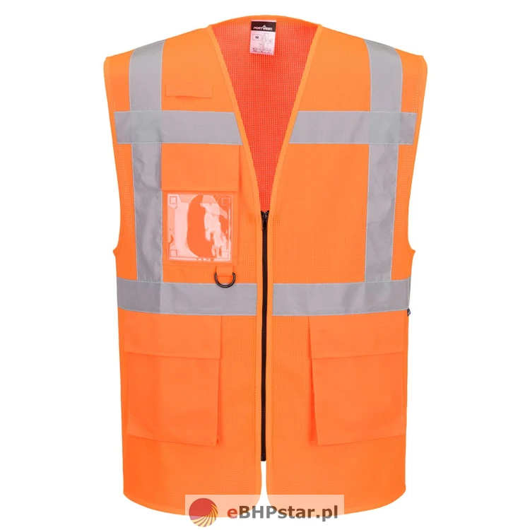 ES376 ES1 Essential Kamizelka Hi-Vis Mesh Executive Vest kolor pomarańczowy.jpg