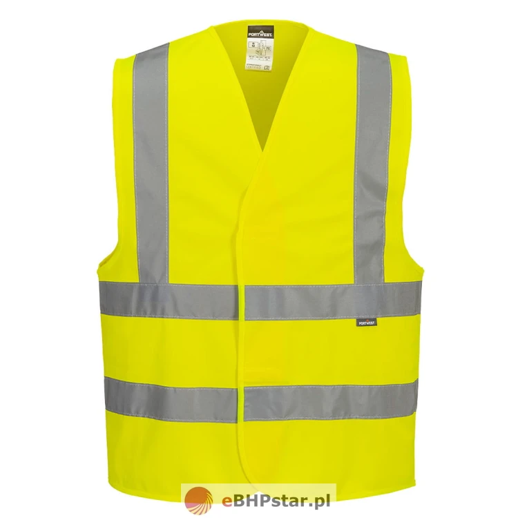 ES470 ES1 Essential Kamizelka Hi-Vis z pasami kolor żółty.jpg