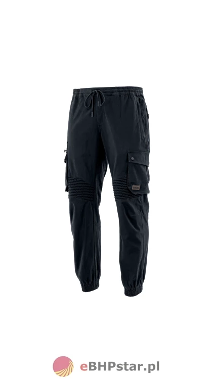 Spodnie joggery RIDER kolor tytanowa czerń.webp