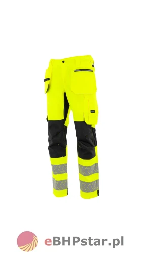 1-20-565 Spodnie do pasa monterskie MONTER HI-VIS