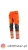 Spodnie do pasa monterskie MONTER HI-VIS kolor pomarańczowy/czarny.webp