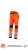 Spodnie do pasa monterskie MONTER HI-VIS kolor pomarańczowy/czarny.webp
