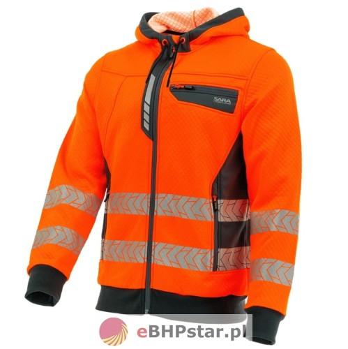 1-35-870 Bluza dresowa DROGOWIEC COMFORT kolor pomarańczowy/grafitowy.jpg