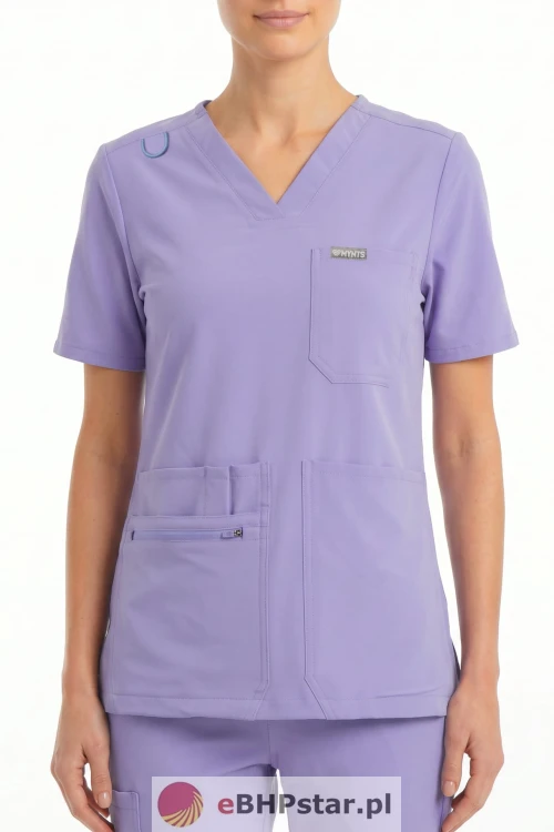MYNTS V-Neck Pocket Genius – Scrub Top Women WMT001 Lavender.jpg