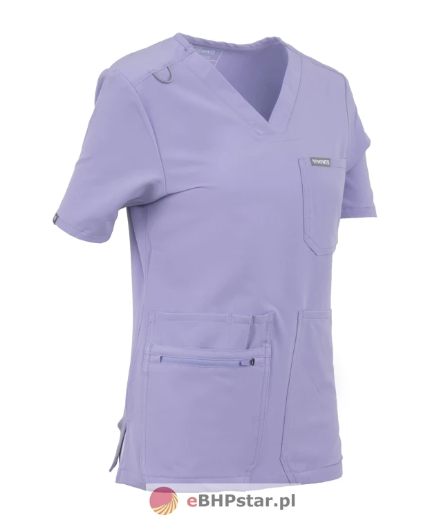 MYNTS V-Neck Pocket Genius – Scrub Top Women WMT001 Lavender3.jpg