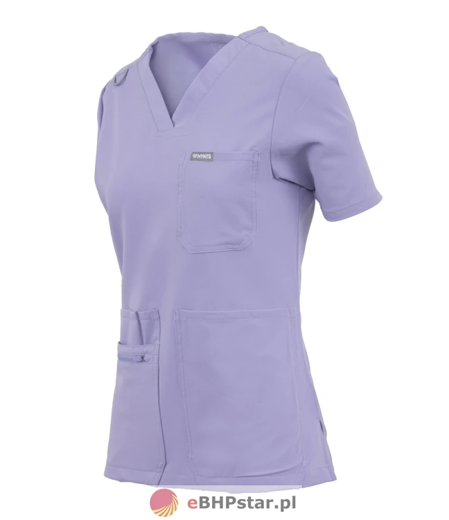 MYNTS V-Neck Pocket Genius – Scrub Top Women WMT001 Lavender4.jpg