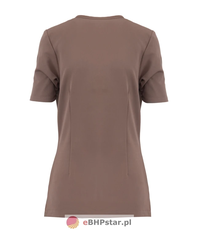 MYNTS V-Neck Pocket Genius – Scrub Top Women WMT001 Sahara Mokka5.jpg