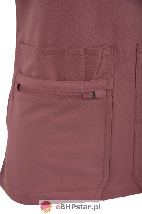 MYNTS V-Neck Pocket Genius – Scrub Top Women WMT001 Terra Rose8.jpg