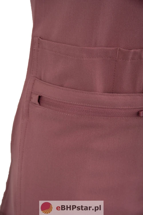 MYNTS V-Neck Pocket Genius – Scrub Top Women WMT001 Terra Rose9.jpg