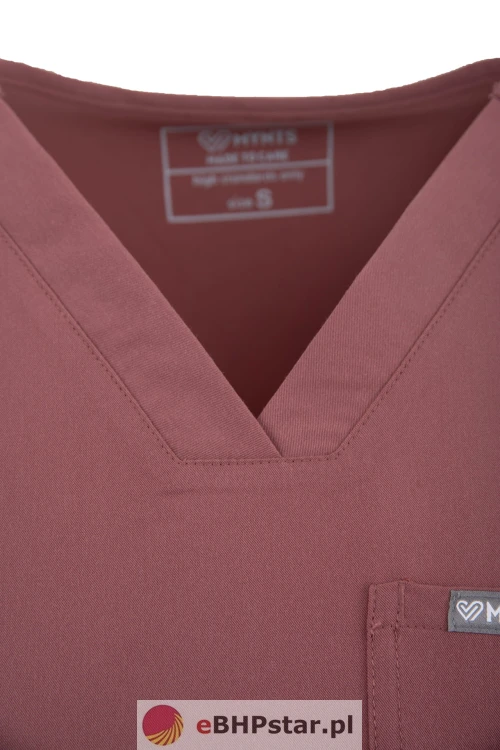 MYNTS V-Neck Pocket Genius – Scrub Top Women WMT001 Terra Rose12.jpg