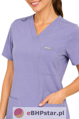 MYNTS V-Neck Two Pockets – Scrub Top Women WMT002 Lavender