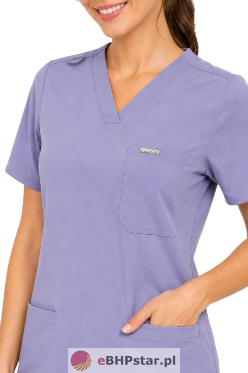 MYNTS V-Neck Two Pockets – Scrub Top Women WMT002 Lavender.png