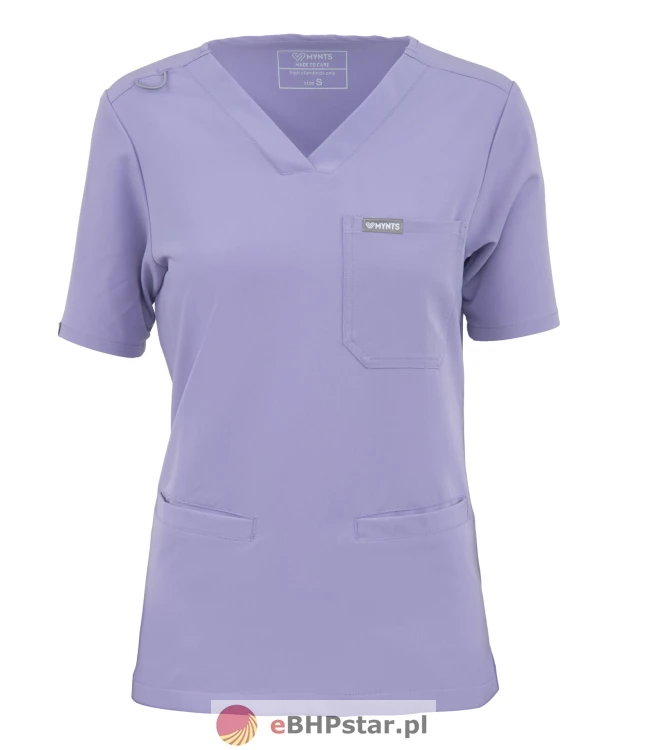 MYNTS V-Neck Two Pockets – Scrub Top Women WMT002 Lavender1.jpg