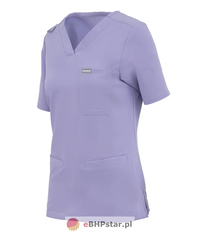 MYNTS V-Neck Two Pockets – Scrub Top Women WMT002 Lavender3.jpg