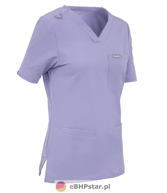 MYNTS V-Neck Two Pockets – Scrub Top Women WMT002 Lavender4.jpg