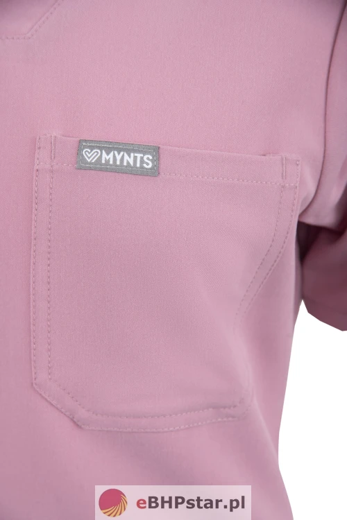 MYNTS V-Neck Two Pockets – Scrub Top Women WMT002 Rose Water6.jpg