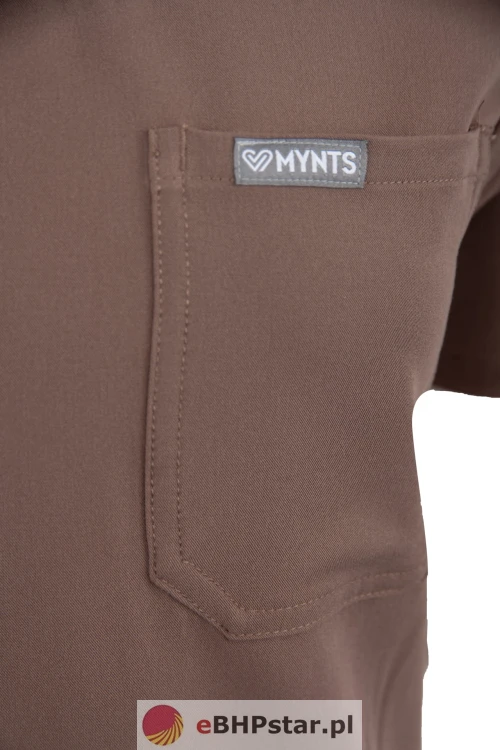MYNTS V-Neck Two Pockets – Scrub Top Women WMT002 Sahara Mokka10.jpg