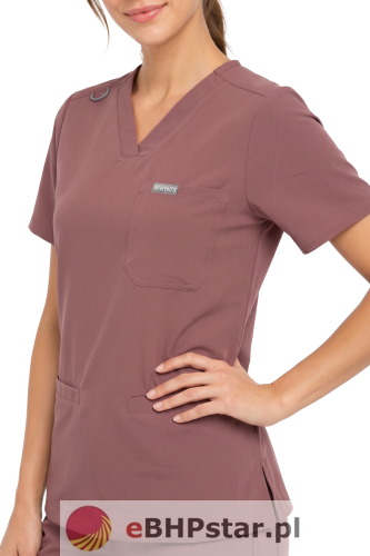 MYNTS V-Neck Two Pockets – Scrub Top Women WMT002 Terra Rose