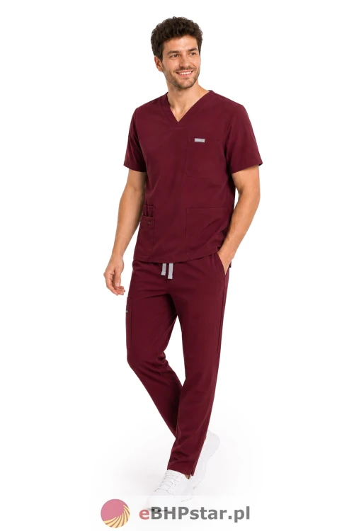 MYNTS Straight Leg Pants Men MMP004 Burgundy2.jpg