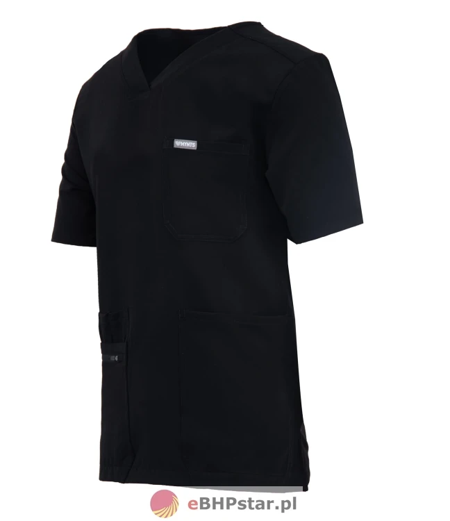 MYNTS V-Neck Pocket Genius - ScrubTop Men MMT003 Black3.jpg