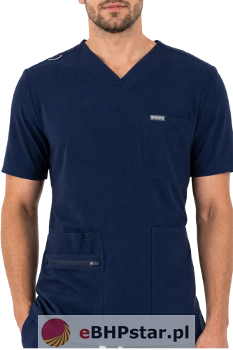 MYNTS V-Neck Pocket Genius - ScrubTop Men MMT003 Midnight Navy
