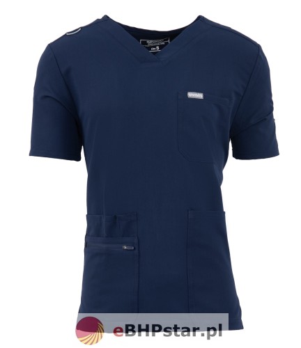 MYNTS V-Neck Pocket Genius - ScrubTop Men MMT003 Midnight Navy1.jpg