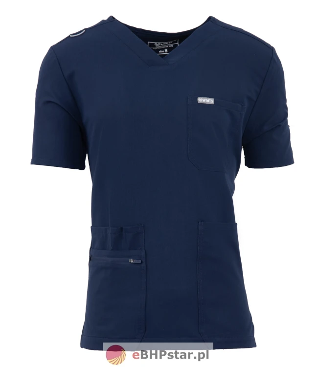 MYNTS V-Neck Pocket Genius - ScrubTop Men MMT003 Midnight Navy1.jpg
