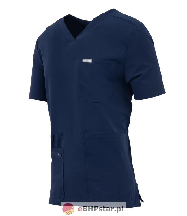 MYNTS V-Neck Pocket Genius - ScrubTop Men MMT003 Midnight Navy3.jpg